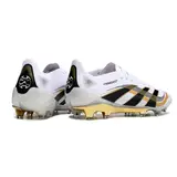 Adidas Predator 25 Elite White and Gold Firm Ground FG Football Boot