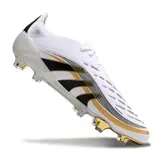 Adidas Predator 25 Elite White and Gold Firm Ground FG Football Boot