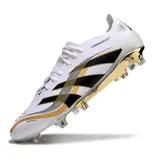 Adidas Predator 25 Elite White and Gold Firm Ground FG Football Boot