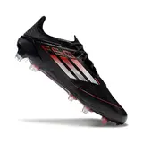 Adidas F50 Elite Black White and Red Firm Ground FG Football Boot - Black/White