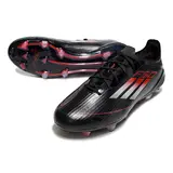 Adidas F50 Elite Black White and Red Firm Ground FG Football Boot - Black/White