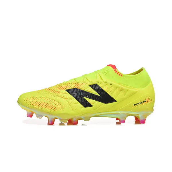 New Balance Tekela Elite V5 Yellow and Orange Firm Ground FG Football Boot