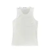 Nike White Tank Top - Small Swoosh