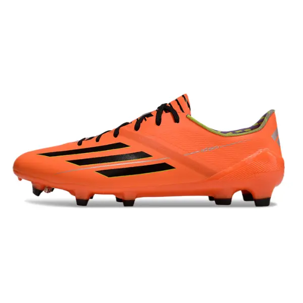 Adidas F50 Adizero Orange and Black Firm Ground FG Football Boot