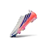 Adidas F50 Hyperfast Laced Elite White, Blue and Orange Firm Ground FG Football Boot