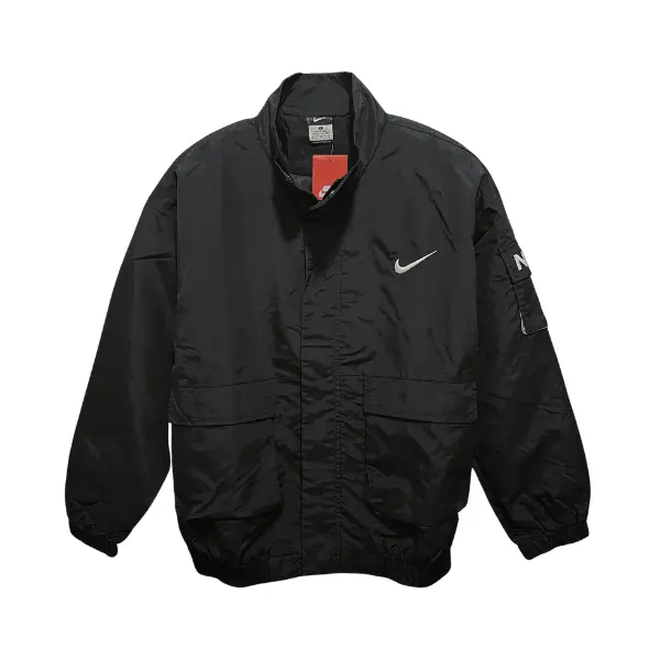 Nike Black Windbreaker Jacket - Bomber
