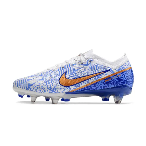 Nike Zoom Mercurial Vapor 15 Elite Aluminium Studs SG Blue CR7 Football Boot