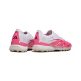 Adidas Predator 25 Elite White and Pink Turf TF Football Boot