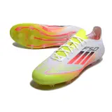 Adidas F50 Elite White Orange and Yellow Firm Ground FG Football Boot