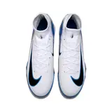 Nike Zoom Mercurial Superfly 10 Elite Kids White and Blue Turf TF Football Boot