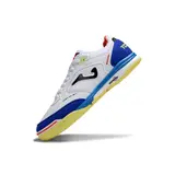 Joma Top Flex Rebound White Blue and Yellow Indoor IC Football Boot