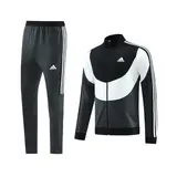 Adidas Black White Grey Cold Set Jacket and Pants