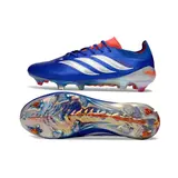 Adidas Predator 26 Elite Black and White Firm Ground FG Football Boot - Royal Blue/White