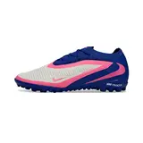 Nike Phantom 6 Pro Blue, White and Pink Turf TF Kids Football Boot