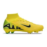 Nike Zoom Mercurial Superfly 9 Elite Yellow Green and Black Firm Ground FG Kids Football Boot