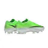 Nike Air Zoom Mercurial Vapor 17 Elite Light Green and White Firm Ground FG Kids Football Boot - White/Green