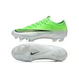 Nike Air Zoom Mercurial Vapor 17 Elite Light Green and White Firm Ground FG Kids Football Boot - White/Green