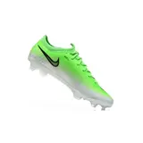 Nike Air Zoom Mercurial Vapor 17 Elite Light Green and White Firm Ground FG Kids Football Boot - White/Green