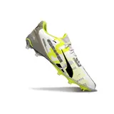 Puma King Ultimate White Gray and Yellow Firm Ground FG Football Boot