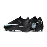 Nike Air Zoom Mercurial Vapor 16 Elite Black and Light Blue Firm Ground FG Kids Football Boot