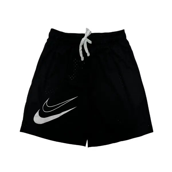 Nike Black and White Shorts - Outline Swoosh