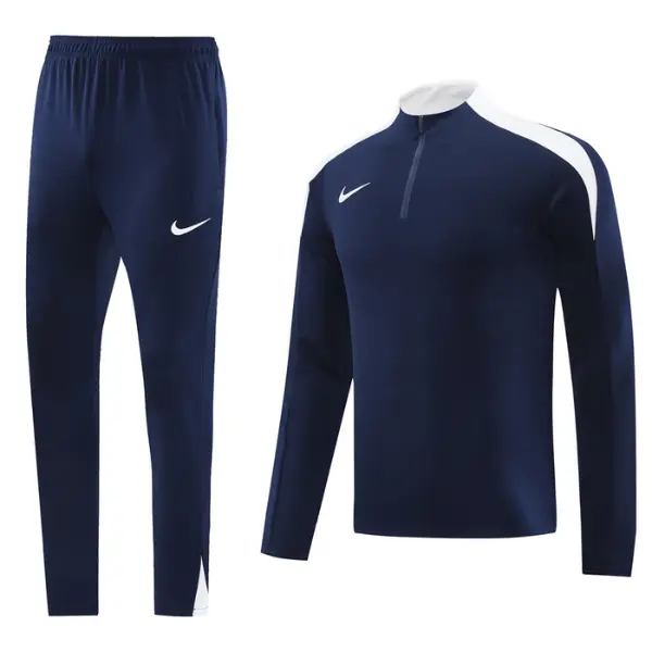 Nike Blue Cold Set Quarter-Zip Top and Pants - Navy Blue Top