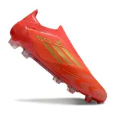 Adidas F50 Elite Laceless Red and Yellow Firm Ground FG Football Boot