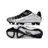 Nike Air Zoom Total 90 III Silver and Black Firm Ground FG Football Boot