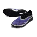 Nike Phantom 6 Elite Black Blue and Silver Turf TF Football Boot