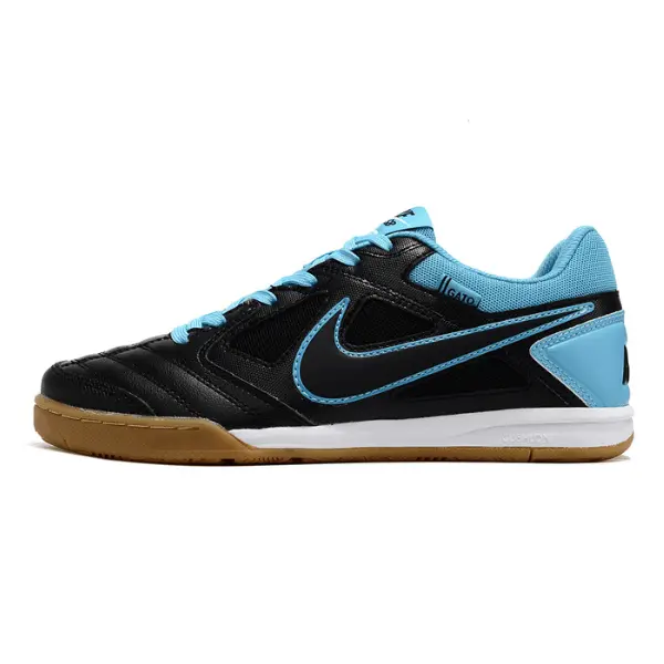 Nike SB Gato X Supreme Black and Light Blue Indoor IC Football Boot