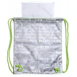 Nike Silver and Green Boot Bag