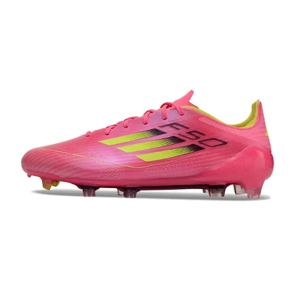 Adidas F50 Elite Pink and Green Firm Ground FG Football Boot