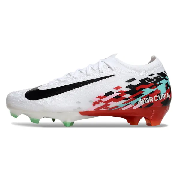 Nike Air Zoom Mercurial Vapor 16 Elite White and Red Firm Ground FG Football Boot