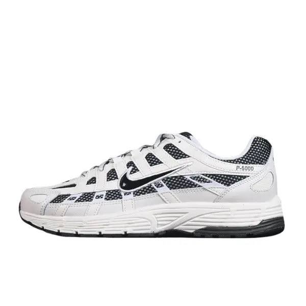 Nike P-6000 White and Black Running Shoes - White/Grey
