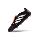 Adidas Predator 26 Elite Tongue Black, Red and White Firm Ground FG Football Boot