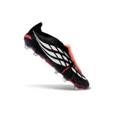 Adidas Predator 26 Elite Tongue Black, Red and White Firm Ground FG Football Boot
