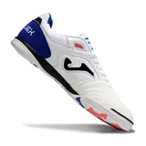 Joma Top Flex 24 IC White Blue and Red Indoor IC Football Boot