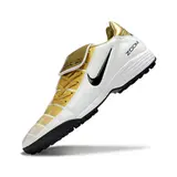 Nike Air Zoom Total 90 III White and Gold Turf TF Football Boot