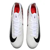 Nike Air Zoom Mercurial Vapor 16 Elite White and Red Firm Ground FG Football Boot - Teal Sole