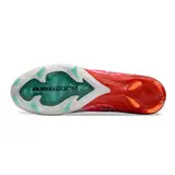 Nike Air Zoom Mercurial Vapor 16 Elite White and Red Firm Ground FG Football Boot - Teal Sole