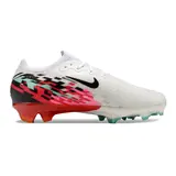 Nike Air Zoom Mercurial Vapor 16 Elite White and Red Firm Ground FG Football Boot - Teal Sole