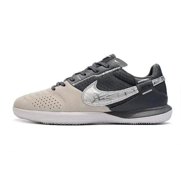 Nike Streetgato White and Gray Indoor IC Football Boot