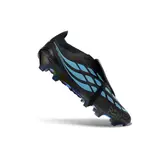 Adidas Predator 26 Elite Tongue Black and Blue Firm Ground FG Football Boot