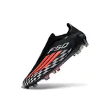 Adidas F50 Elite Laceless Black, Red and White Firm Ground FG Football Boot