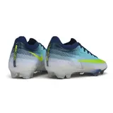 Nike Air Zoom Mercurial Vapor 17 Elite White and Blue Firm Ground FG Football Boot - Volt/Aqua
