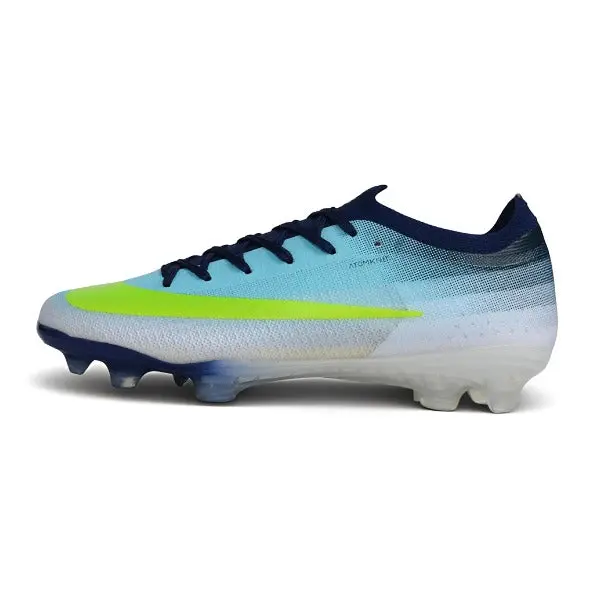 Nike Air Zoom Mercurial Vapor 17 Elite White and Blue Firm Ground FG Football Boot - Volt/Aqua