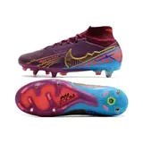 Nike Zoom Mercurial Superfly 9 Elite Purple Aluminium Studs SG Football Boot