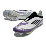 Adidas F50+ Elite Laceless Black and Orange Firm Ground FG Football Boot