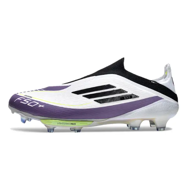 Adidas F50+ Elite Laceless Black and Orange Firm Ground FG Football Boot