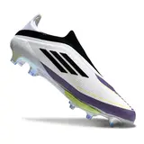 Adidas F50+ Elite Laceless Black and Orange Firm Ground FG Football Boot